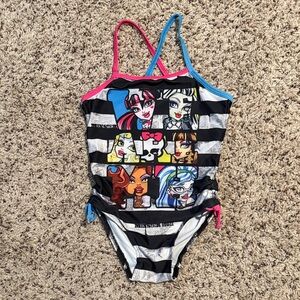 Monster High size S(6/6X) one piece bathing suit